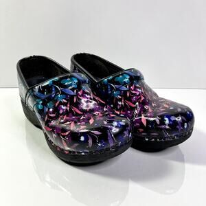 Dansko XP 2.0 Womens 36/5.5-6 Rainbow Floral Flowers Clogs Comfort